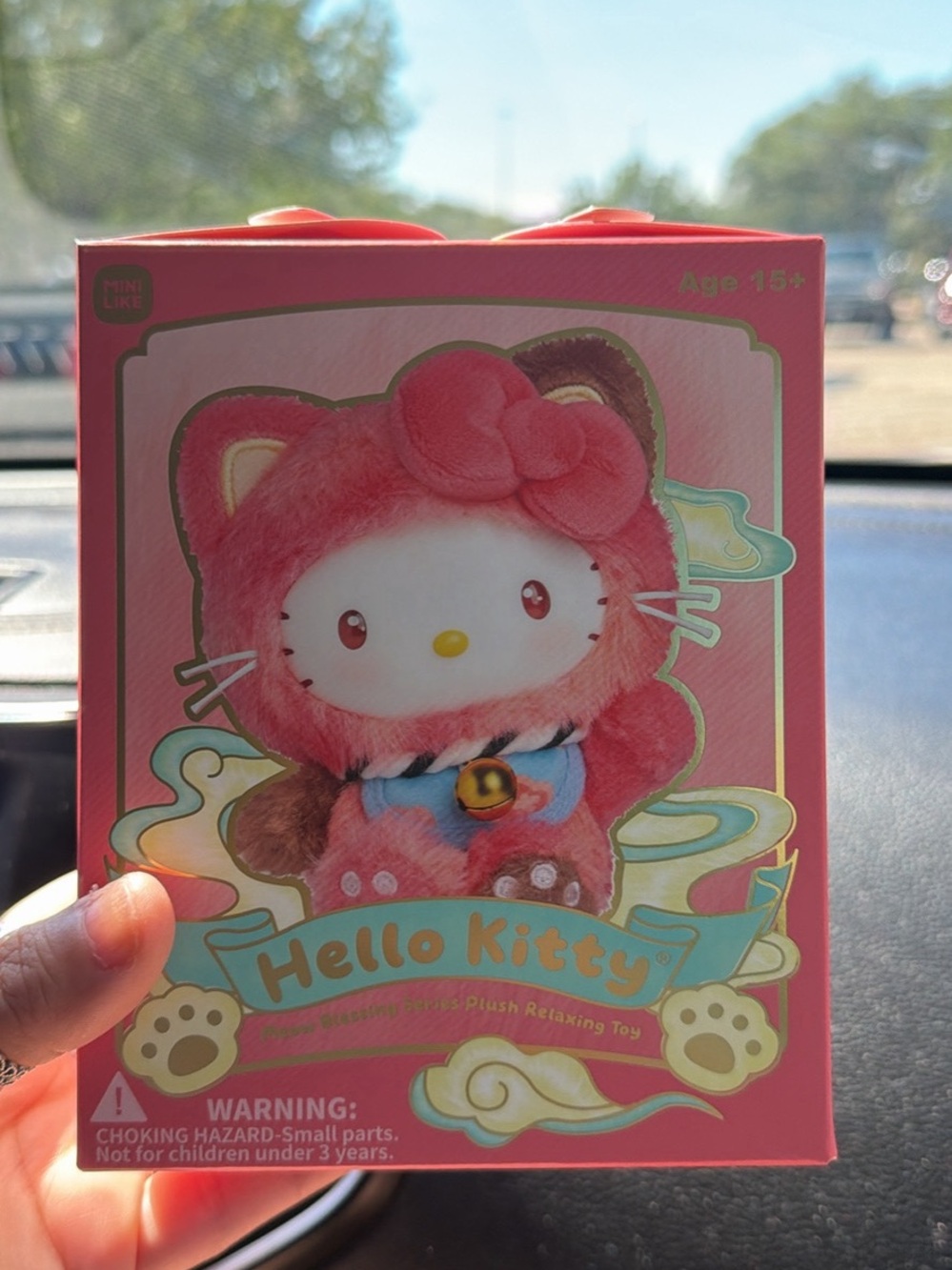 Sanrio Hello Kitty Plush in Pink and White Fuzzy Costume